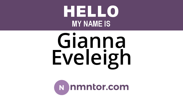 Gianna Eveleigh