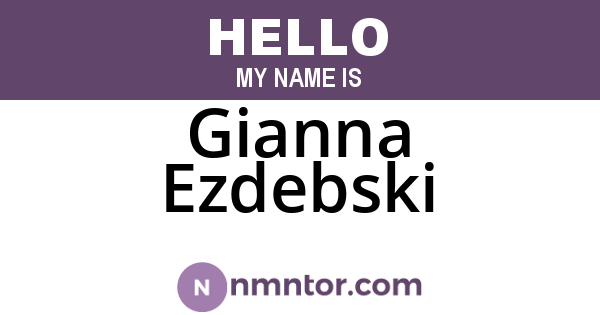 Gianna Ezdebski