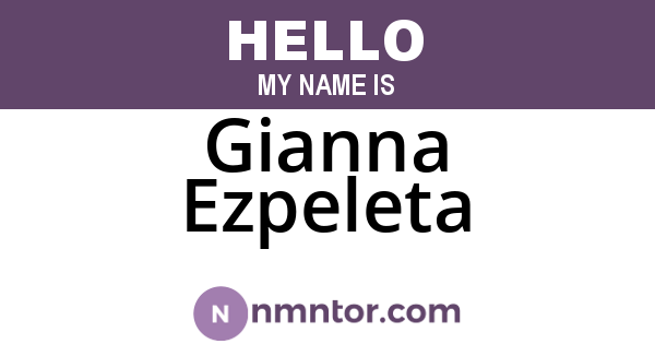 Gianna Ezpeleta