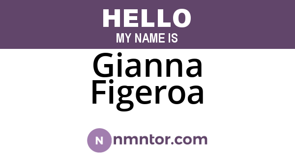 Gianna Figeroa