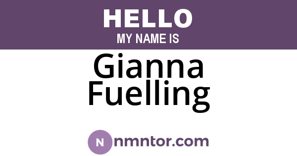 Gianna Fuelling