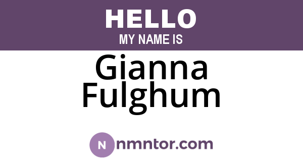Gianna Fulghum