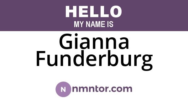 Gianna Funderburg