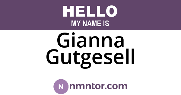 Gianna Gutgesell