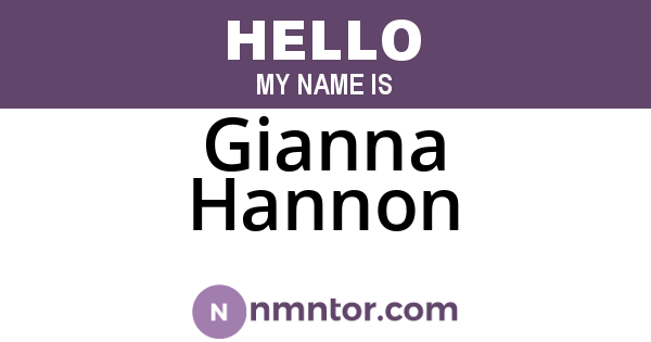 Gianna Hannon