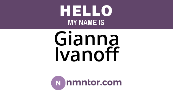 Gianna Ivanoff