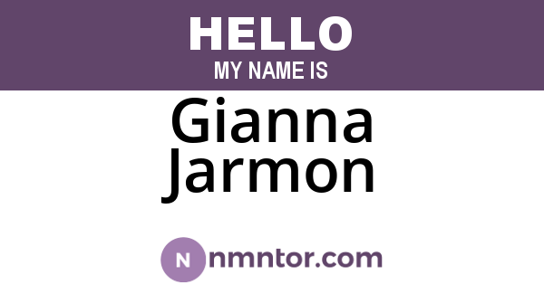 Gianna Jarmon
