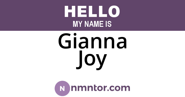 Gianna Joy