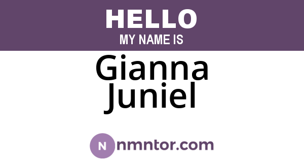 Gianna Juniel