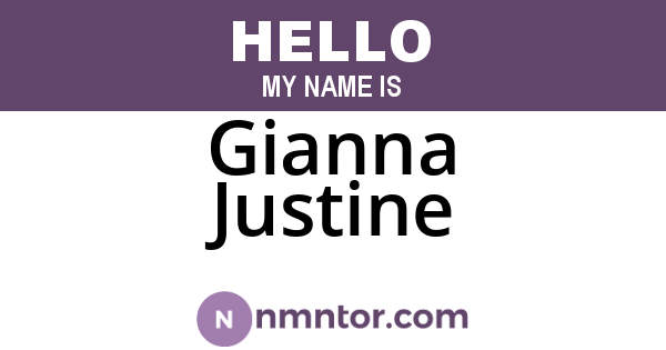 Gianna Justine