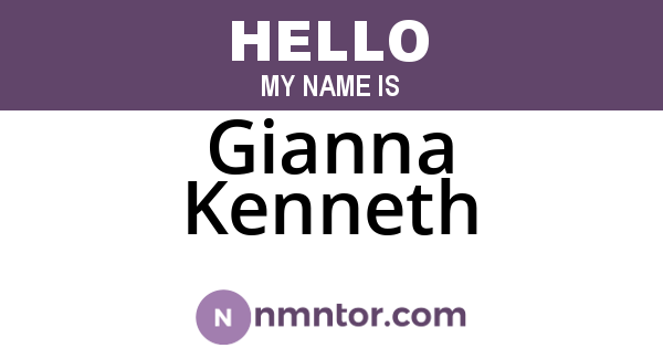 Gianna Kenneth