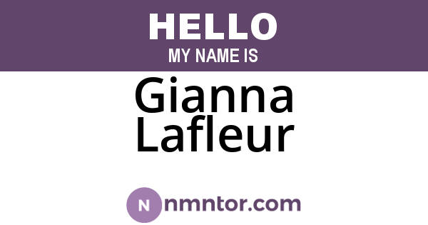 Gianna Lafleur