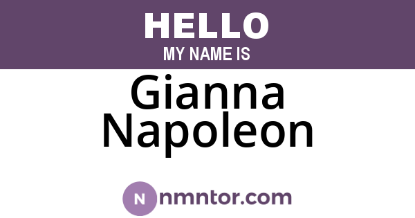 Gianna Napoleon