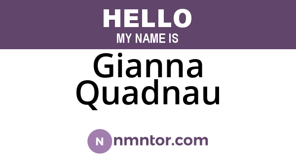 Gianna Quadnau