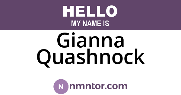 Gianna Quashnock