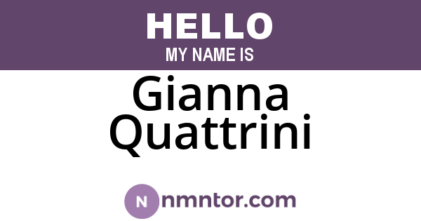 Gianna Quattrini