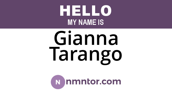 Gianna Tarango