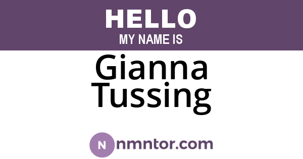 Gianna Tussing