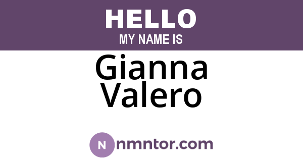 Gianna Valero