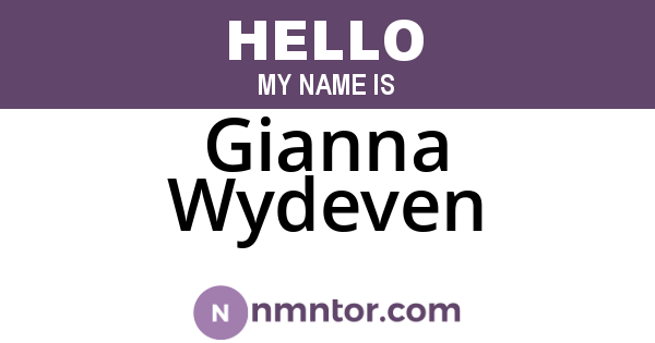Gianna Wydeven