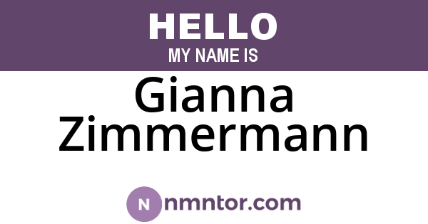 Gianna Zimmermann