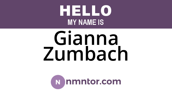 Gianna Zumbach