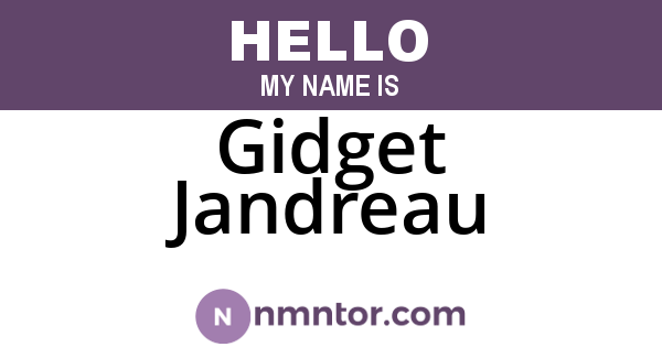 Gidget Jandreau