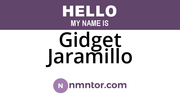 Gidget Jaramillo