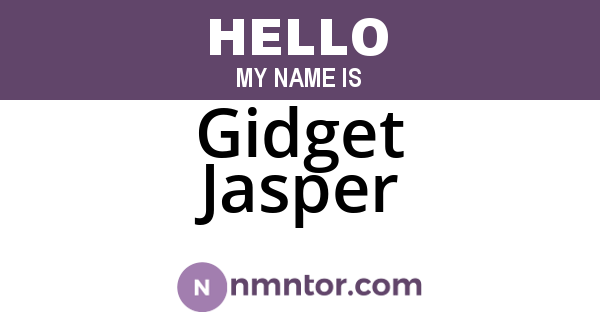 Gidget Jasper