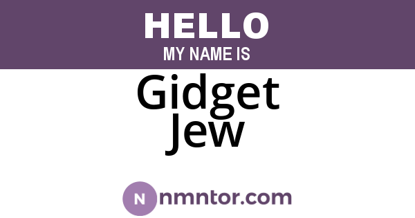 Gidget Jew