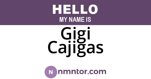 Gigi Cajigas