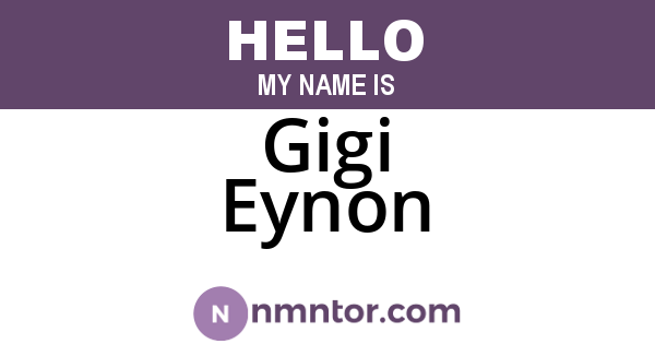 Gigi Eynon