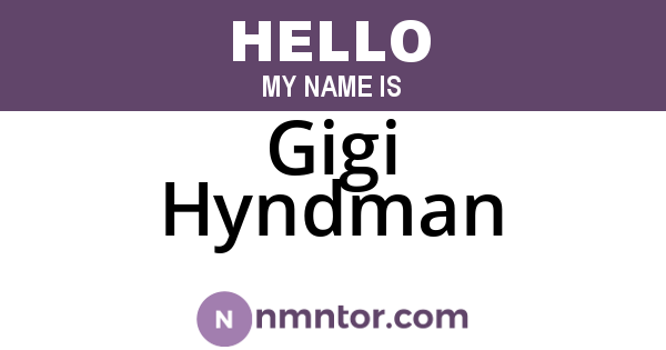 Gigi Hyndman