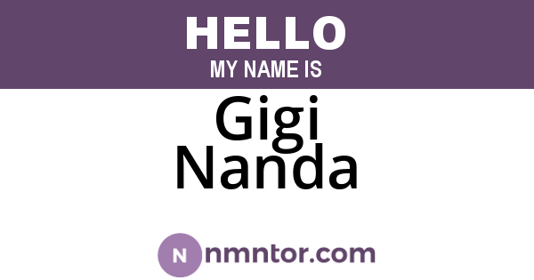 Gigi Nanda