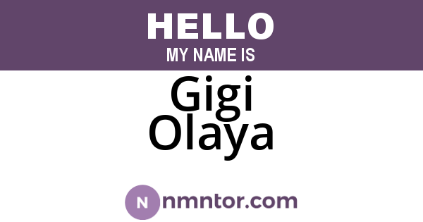 Gigi Olaya