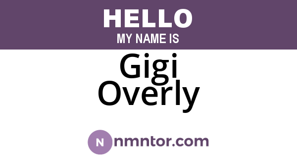 Gigi Overly