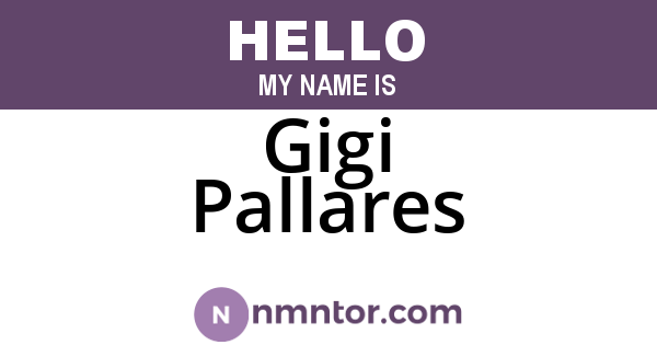 Gigi Pallares