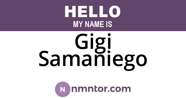 Gigi Samaniego