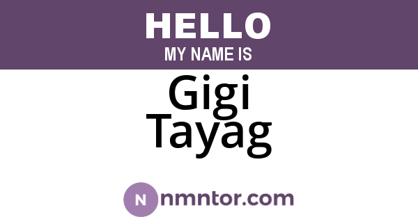 Gigi Tayag