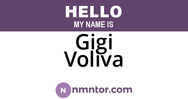 Gigi Voliva