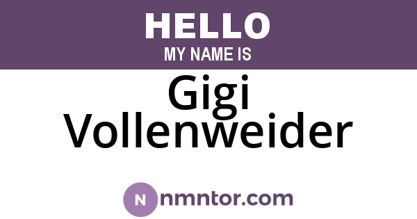 Gigi Vollenweider