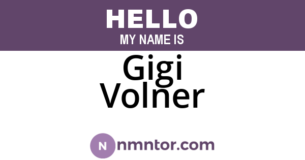 Gigi Volner