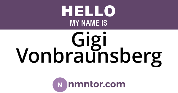 Gigi Vonbraunsberg