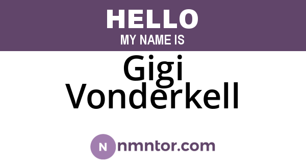 Gigi Vonderkell