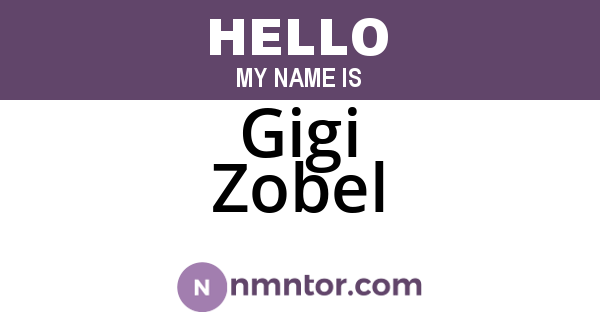 Gigi Zobel