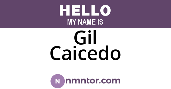 Gil Caicedo