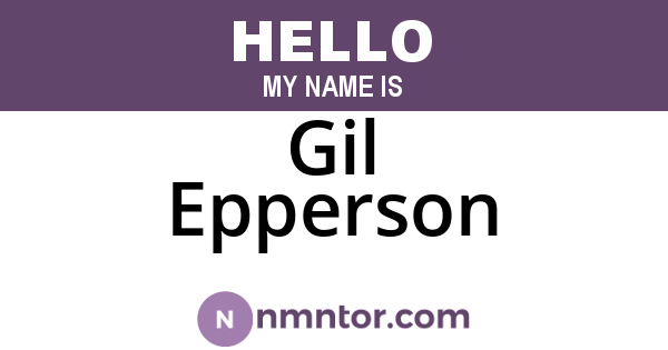 Gil Epperson