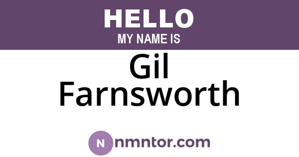 Gil Farnsworth