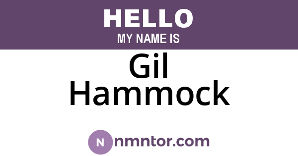 Gil Hammock