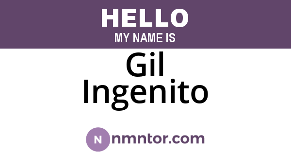 Gil Ingenito